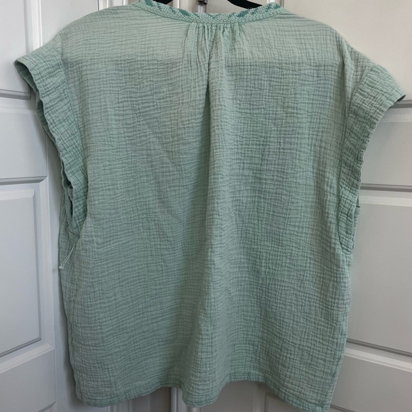 Faherty Lucia Organic Cotton Gauze Top Size XL - Picture 6 of 6